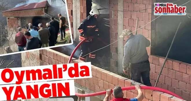 Oymalı’da bir evde yangın çıktı...