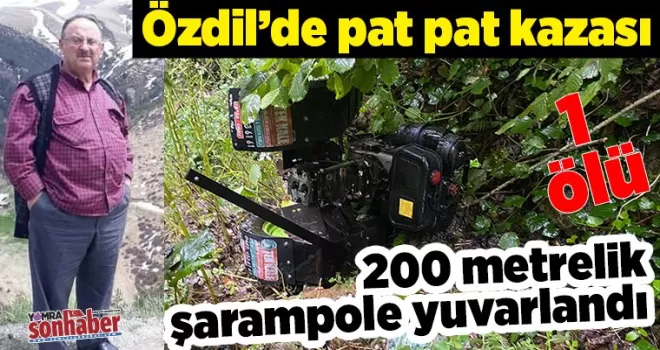 Özdil’de pat pat kazası: 1 ölü