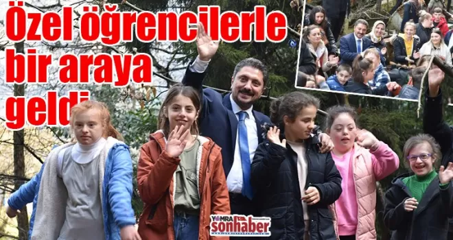 Özel öğrencilerle  bir araya geldi