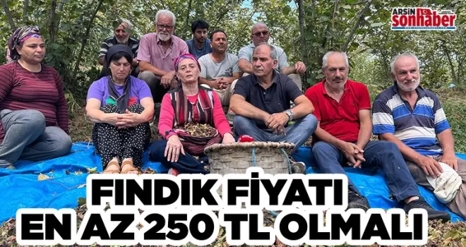 Suiçmez’den Tarım Bakanı’na çağrı.. Fındık fiyatı 250 TL olmalı!