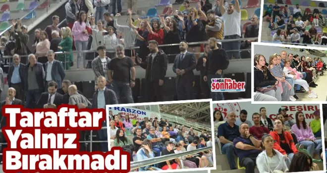 Taraftar yalnız bırakmadı…