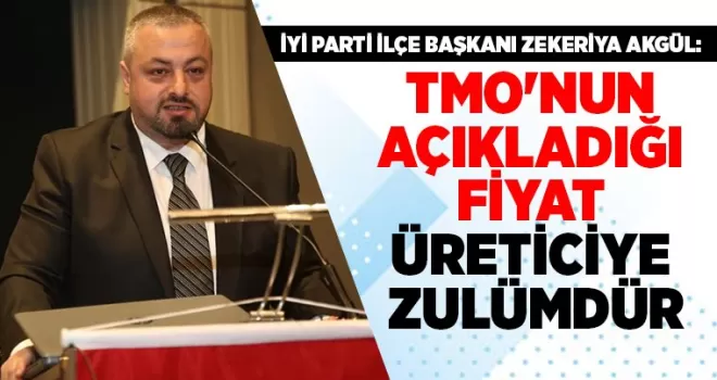 TMO’NUN AÇIKLADIĞI FİYAT ÜRETİCİYE ZULUMDUR
