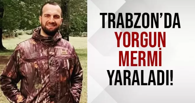 Trabzon’da yorgun mermi yaraladı! 