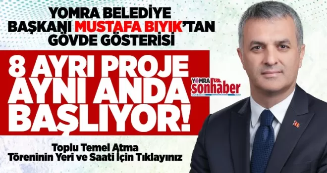 Trabzon Yomra’da 8 ayrı projenin temel atma töreni gerçekleşecek...