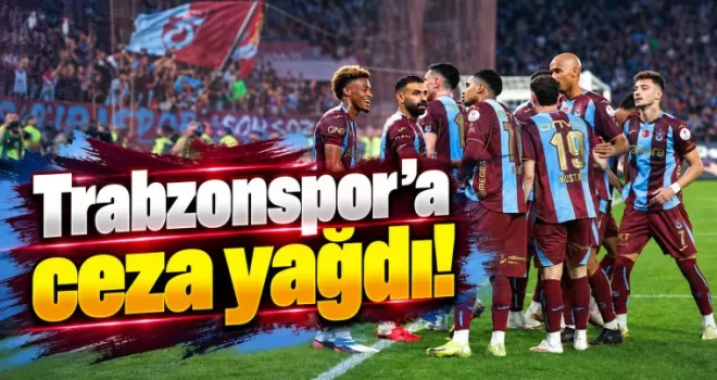 Trabzonspor’a ceza yağdı!