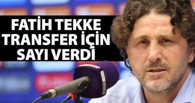 Trabzonspor’da Fatih Tekke transfer için sayı verdi!