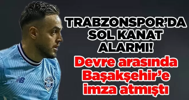 Trabzonspor’da Sol Kanat Alarmı