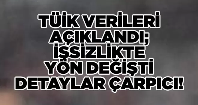 TÜİK verileri açıklandı: İşsizlikte yön değişti, detaylar çarpıcı