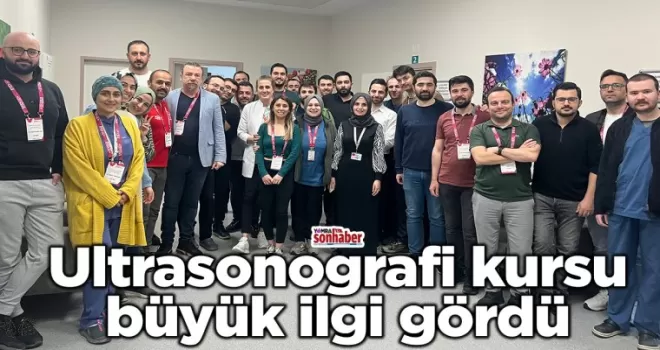 Ultrasonografi kursu Büyük ilgi gördü