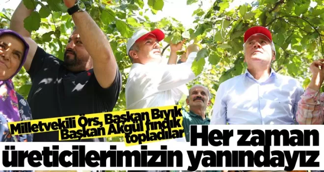 Üreticinin her zaman yanındayız