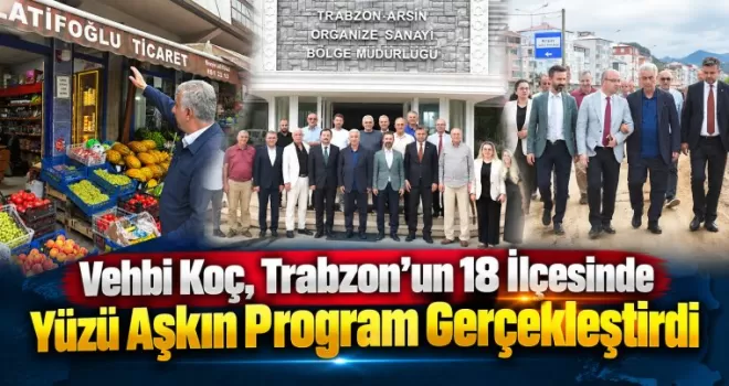 Vehbi Koç, Trabzon’un 18 İlçesinde Yüzü Aşkın Program Gerçekleştirdi