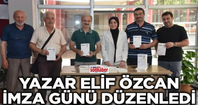 Yazar Elif Özcan imza günü düzenledi