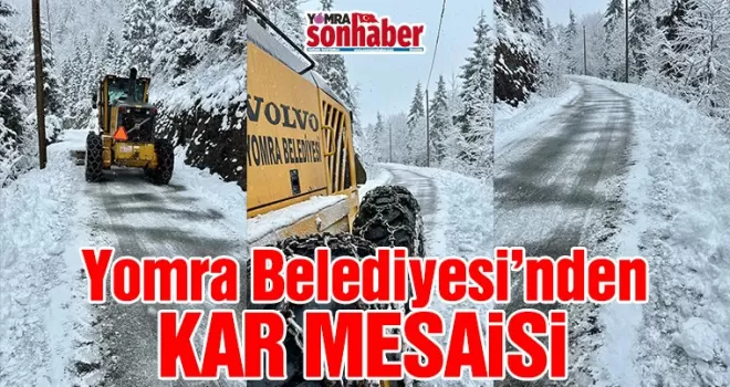 Yomra Belediyesi’nden Kar Mesaisi