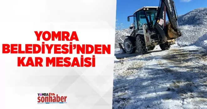 YOMRA BELEDİYESİ’NDEN KAR MESAİSİ