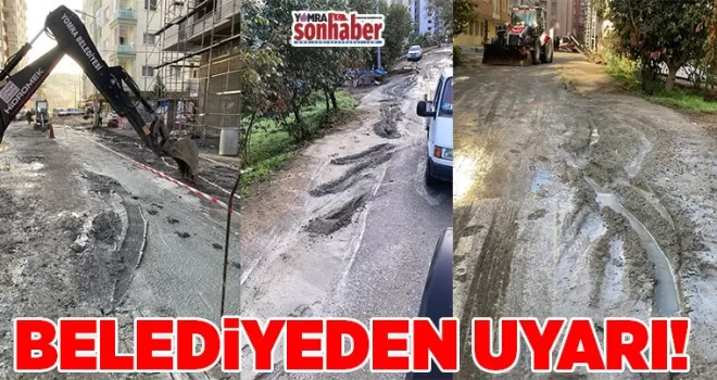 Yomra Belediyesi’nden uyarı