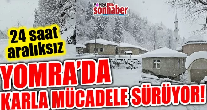 Yomra Belediyesi’nin Karla Mücadelesi Aralıksız Sürüyor