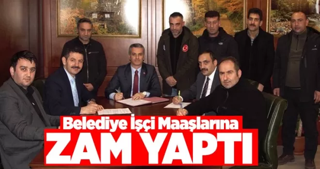 Yomra Belediyesinde işçi maaşlarına iyileştirme