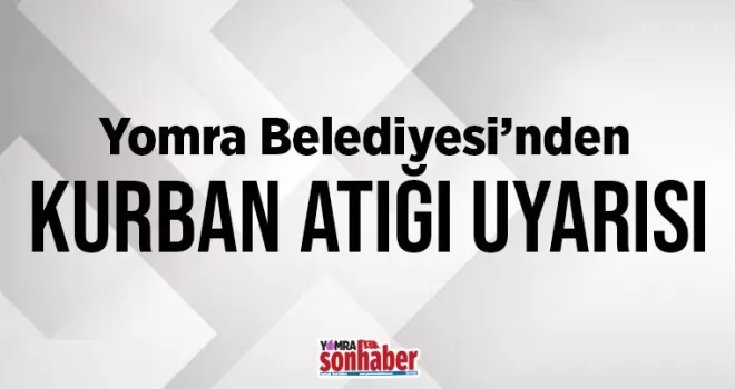 Yomra Belediyesinden Atık Uyarısı