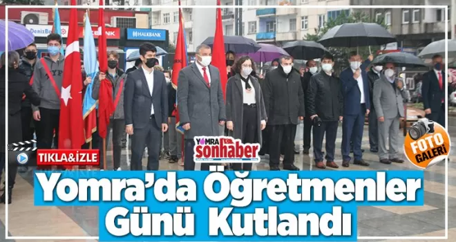 Yomra’da 24 Kasım Öğretmenler Günü kutlandı…