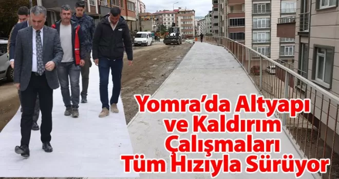 Yomra’da Altyapı ve Kaldırım Çalışmaları Tüm Hızıyla Sürüyor