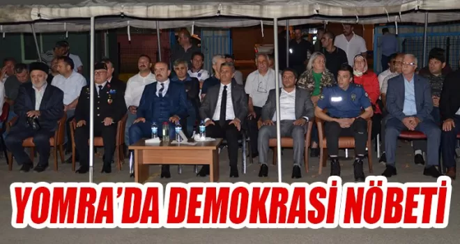 Yomra’da demokrasi nöbeti