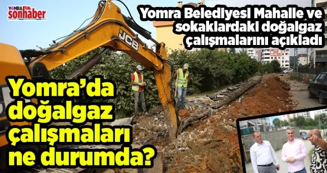 Yomra’da doğalgaz çalışmaları devam ediyor