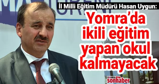 Yomra’da ikili eğitim yapan okul kalmayacak