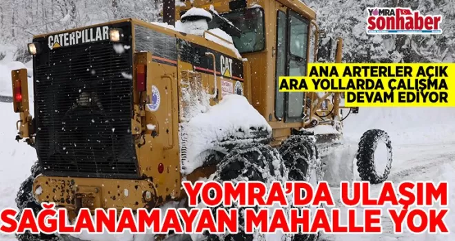 Yomra’da kapalı  yol kalmadı