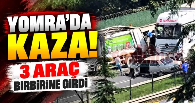 YOMRA’DA KAZA! 3 ARAÇ BİRBİRİNE GİRDİ