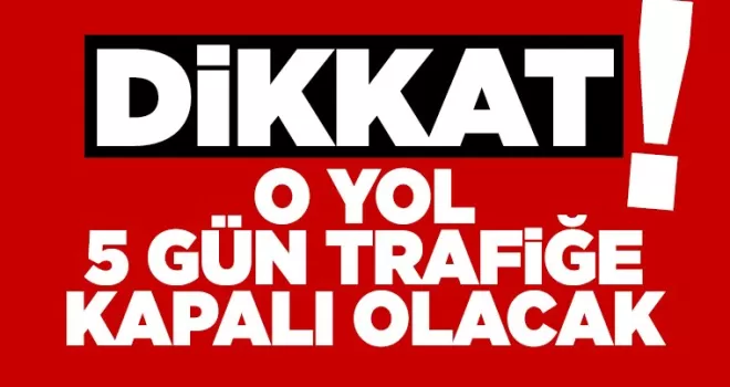 Yomra’da o yol 5 gün kapalı