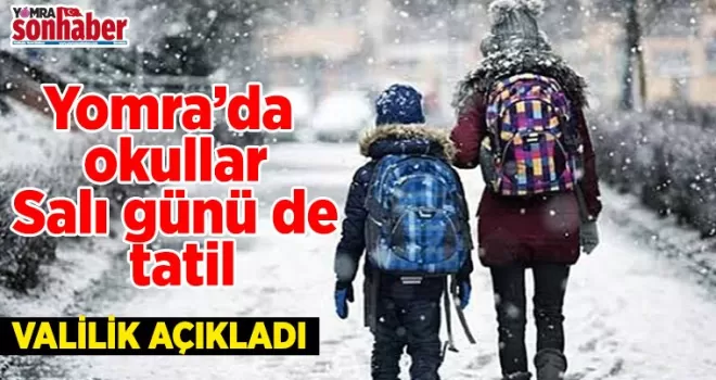 Yomra’da okullar Salı günü de tatil