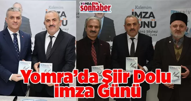 Yomra’da Şiir Dolu İmza Günü