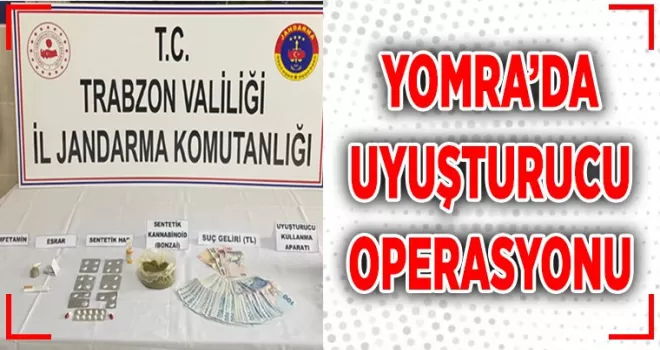 Yomra'da uyuşturucu operasyonu