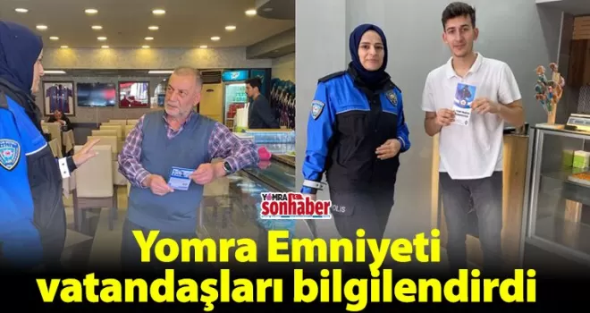 Yomra Emniyeti vatandaşları bilgilendirdi