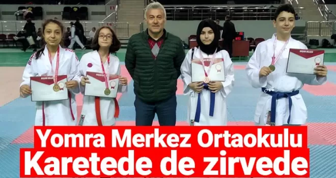 Yomra Merkez Ortaokulu Karetede de zirvede 