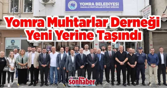 Yomra Muhtarlar Derneği Yeni Yerine Taşındı