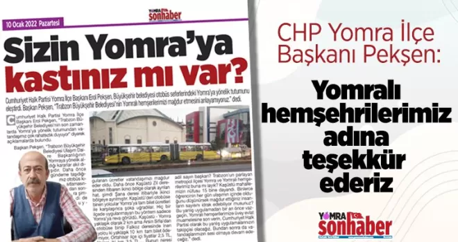 Yomralı Hemşehrilerimiz Adına Teşekkür Ederiz..